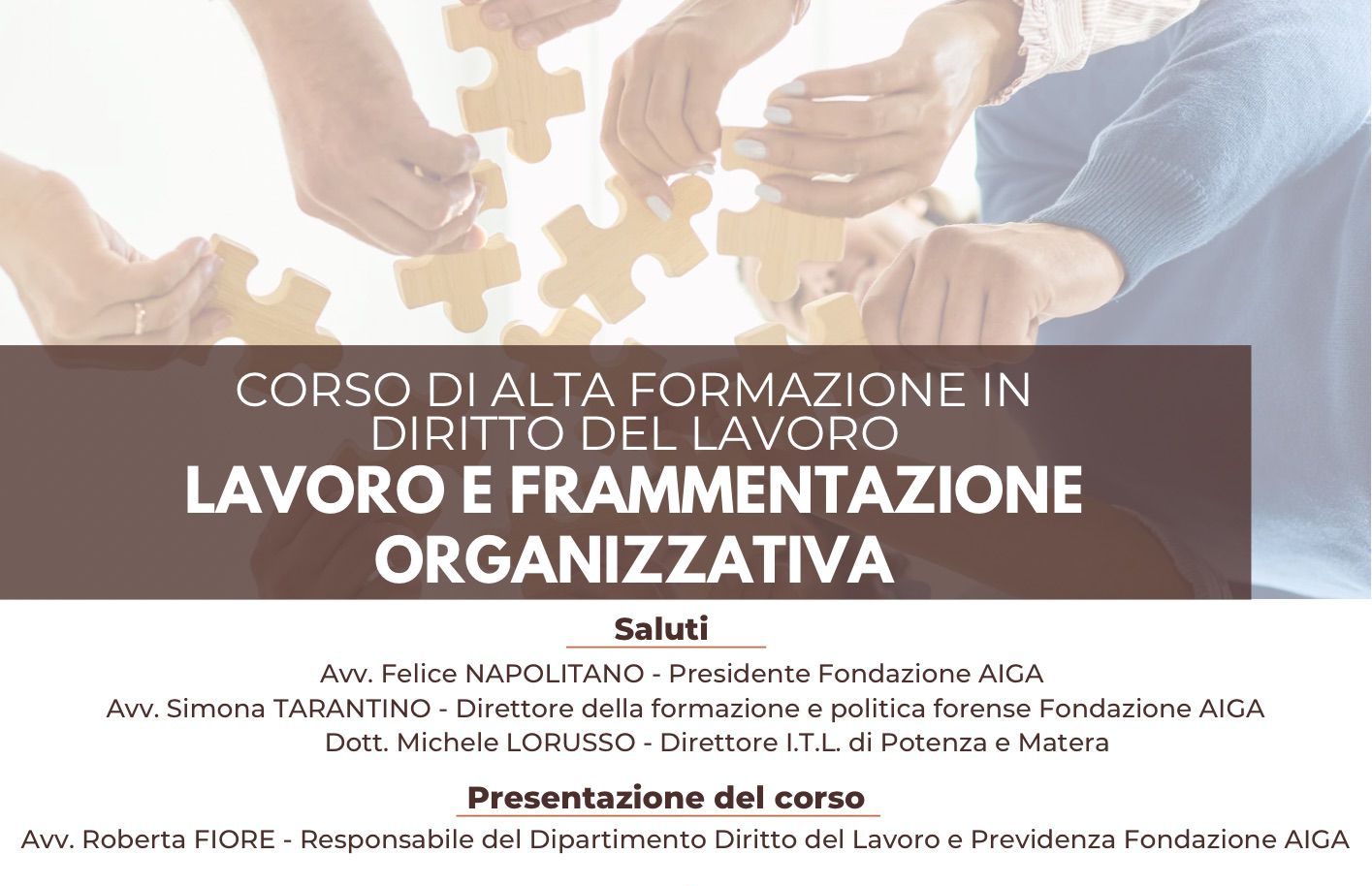 LAVORO E FRAMMENTAZIONE ORGANIZZATIVA