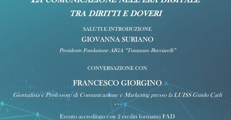 La comunicazione nell'era digitale tra diritti e doveri