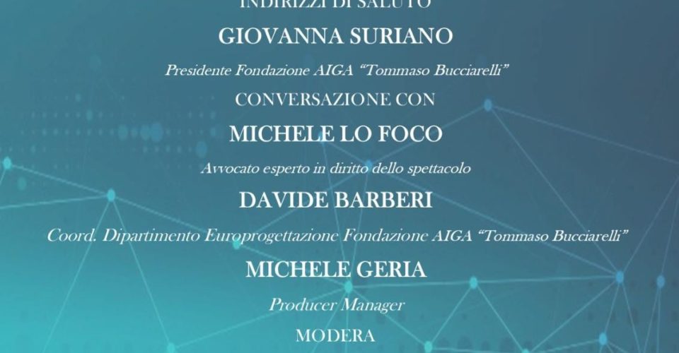 Webinar tutela del diritto di autore e la normativa su cinema e audiovisivo