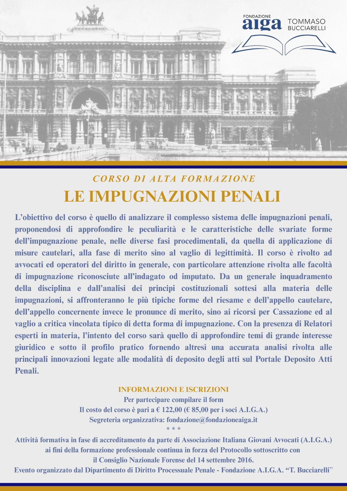 CORSO LE IMPUGNAZIONI PENALI